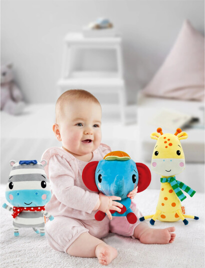 Barbo Toys Plush Dolls - Elephant - Multi/patterned - ONE SIZE