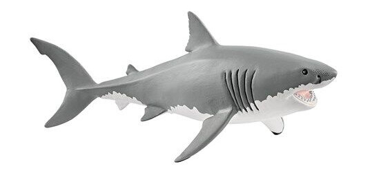 Schleich 14809 Stor Hvithai Figur i Plast