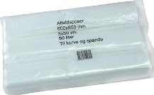 Spandepose 50Ltr B600xl850mm 17My Ldpe Klar,6 Pk X 3 Rl X 50 Stk/Krt