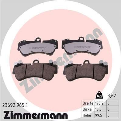 Bremseklosser ZIMMERMANN 23692.965.1