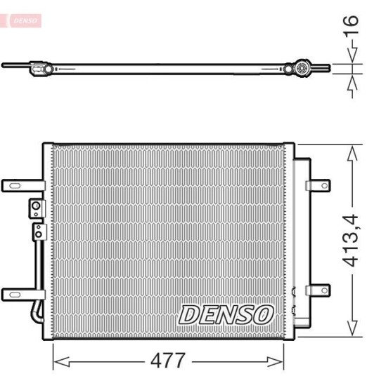 Kondensator DENSO DCN41029 Kondensator DENSO DCN41029