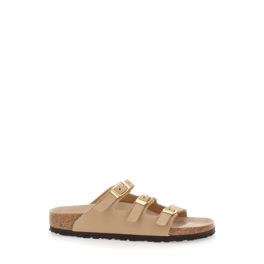 Birkenstock Sandaler Florida Lenb Hex Beige