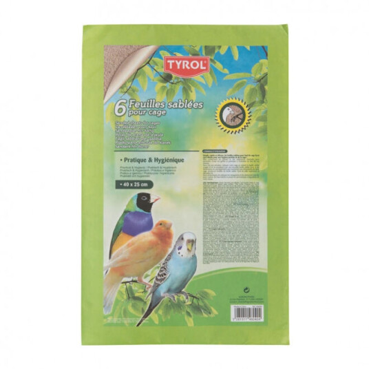 Tyrol Sandpapir Medium 40X25 cm 6 Stk