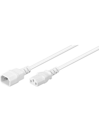 Pro Power cable C14 - C13 - White - 1m