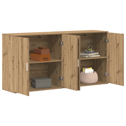 Skap 2 stk Artisan Eik 79x38x80 cm Konstruert Tre