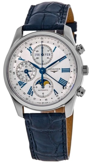 Longines Herreklokke L2.673.4.71.2 Master Collection Sølvfarget/Lær