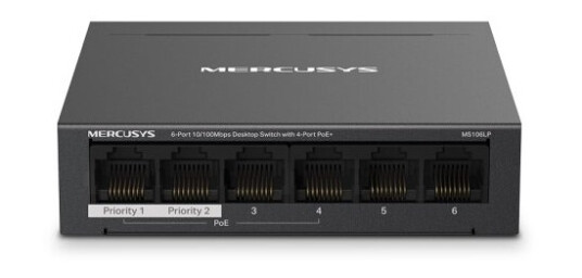 Mercusys Ms106lp, Håndtert, Fast Ethernet (10/100), Strøm Over Ethernet (Poe), Kan Monteres På Vegg Mercusys Ms106lp, Håndtert, Fast Ethernet (10/100), Strøm Over Ethernet (Poe), Kan Monteres På Vegg
