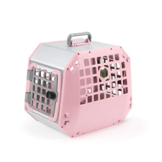 MimSafe Care² Rosa Medium Hundebur for Biltransport - Kollisjonstestet