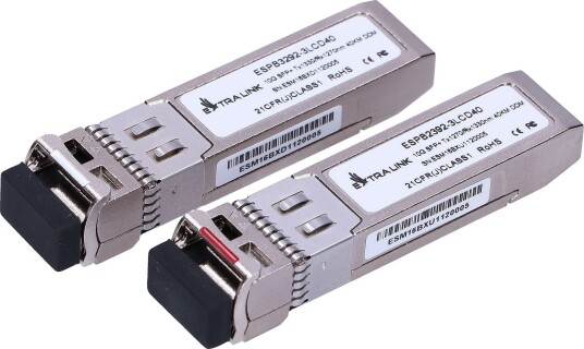 Extralink WDM Optisk Transceiver SFP+ 10G Singlemode 40km LC Par