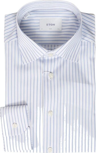 Eton Herre Skjorter Blå 4XL,