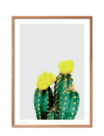 Poster & Frame Opuntia Cactus - Multi/patterned - 70X100CM