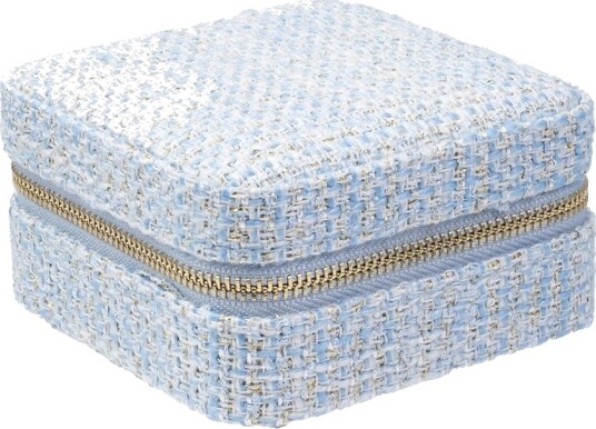 DARK Tweed Jewellery Box Mini Light Blue DARK Tweed Jewellery Box Mini Light Blue