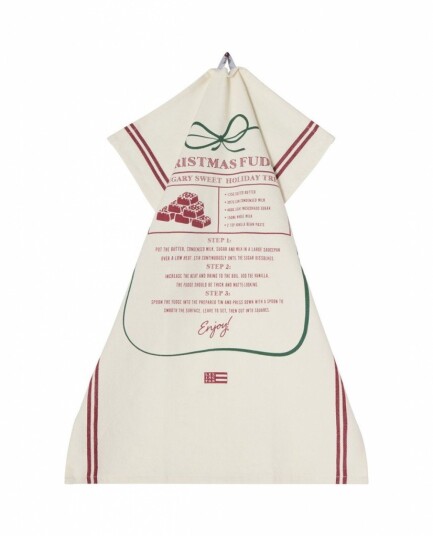Lexington   Original kjøkkenhåndkle Christmas Fudge 50x70 cm hvit/rød/grønn
