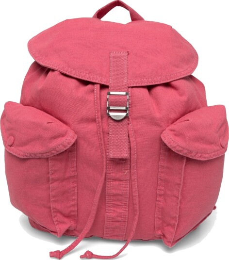 Polo Ralph Lauren Flap Top Canvas Backpack   Pink   ONE SIZE