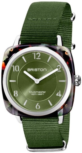 Briston Dameklokke 21536.SA.UG.26.NOL Chic Grønn/Tekstil