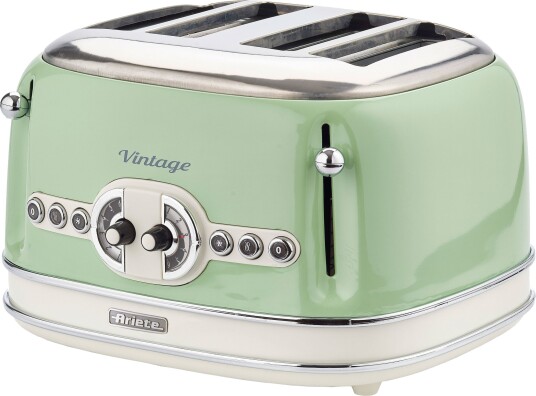 Ariete Vintage 156 Brødrister 4 Skiver Grønn 1600W