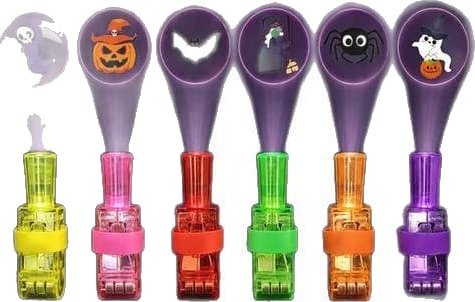 Halloween Mini Projektorlommelykter til Barn 12 stk
