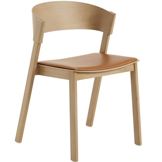 Muuto Cover Spisestol Refine Skinn Cognacfarget / Eik