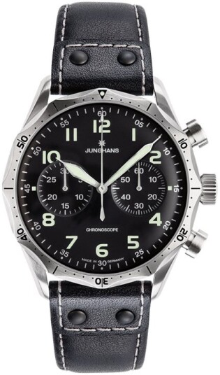 Junghans Herreklokke 27/3590.00 Meister Sort/Lær Ø43.3 mm