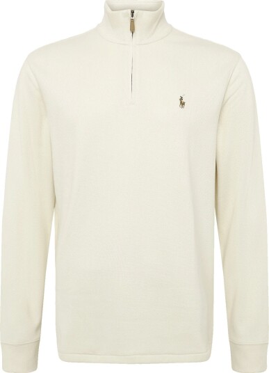 Polo Ralph Lauren Estate Rib Quarter Zip Pullover Cream XS