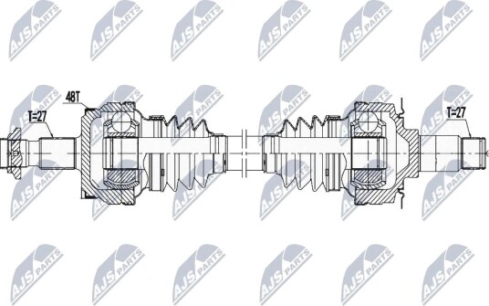 Nty Drivaksel NTY NPW ME 138 Nty Drivaksel NTY NPW ME 138