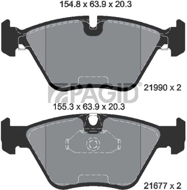 PAGID T1387N Bremseklosser