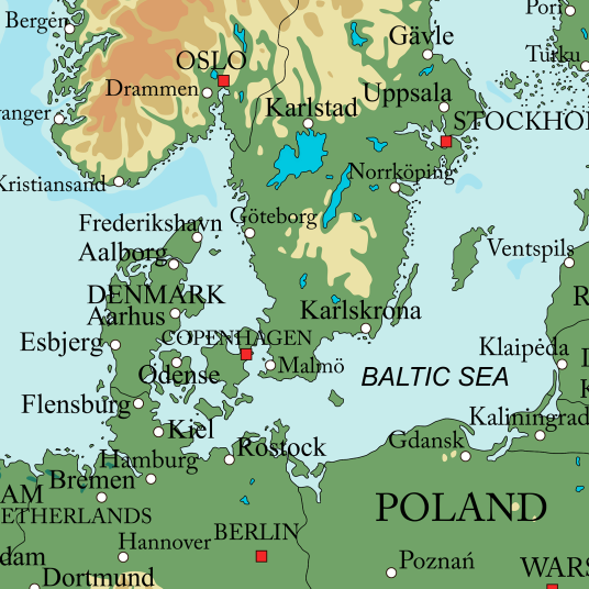 Europakart av Illux