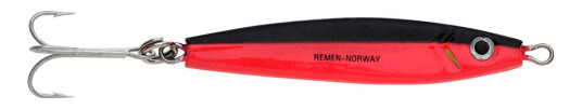 Remen Atomsilda sluk, 50 gram - Sort/Rød