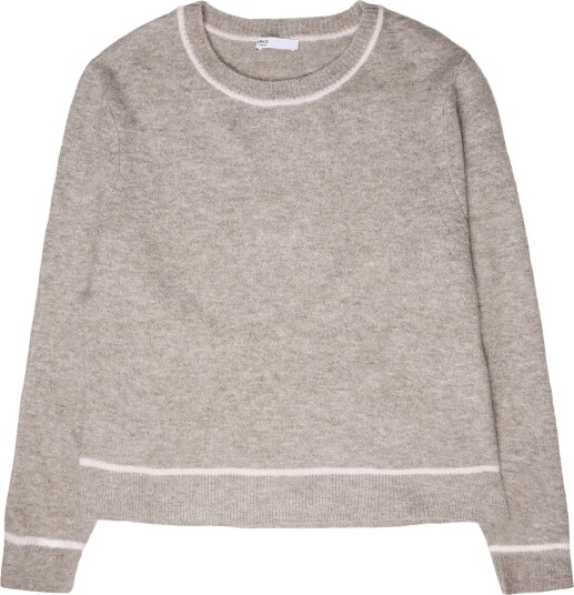 Mango Teen Jersey With Contrasting Detail MEDIUM BROWN L