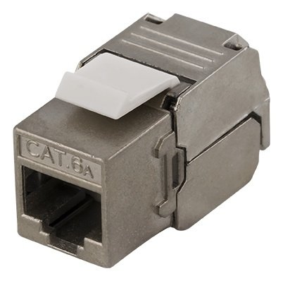 Deltaco Cat6a FTP Keystone kontakt Verktøyfri RJ-45