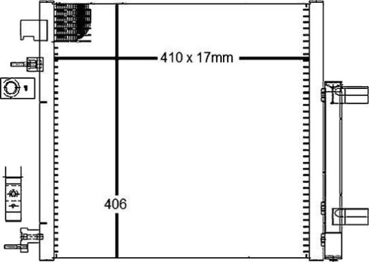 MAHLE AC 128 000S Kondensator, klimaanlegg