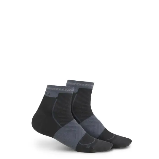 Icebreaker Women's Merino Run+ Ultralight Mini Black/Graphite 38-40, Black/Graphite