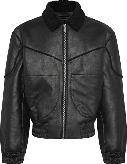 HAN Kjøbenhavn Faux Shearling Boxy Jacket Black 52 HAN Kjøbenhavn Faux Shearling Boxy Jacket Black 52