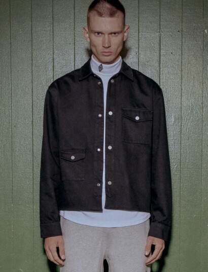 HAN Kjøbenhavn Boxy Utility Shirt Black 54 HAN Kjøbenhavn Boxy Utility Shirt Black 54