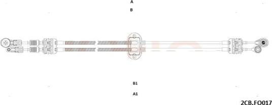 Kabel girmekanisme COFLE 92.2CB.FO017 Kabel girmekanisme COFLE 92.2CB.FO017