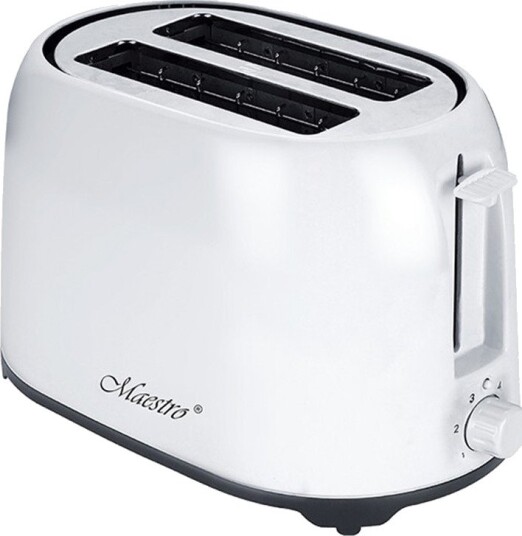 Maestro MR-702 Brødrister 2 skiver, 750W, Hvit