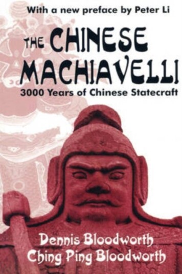 The Chinese Machiavelli 3000 Years of Chinese Statecraft