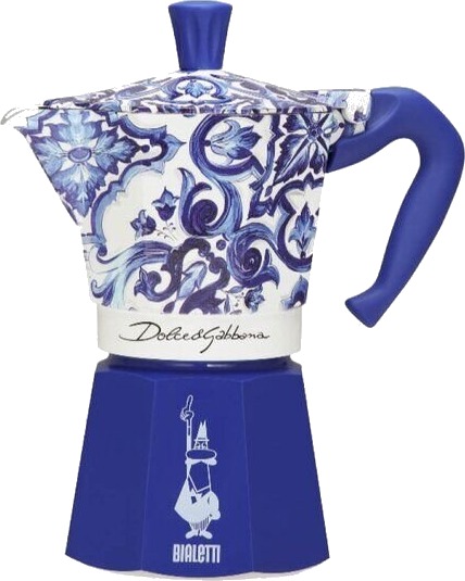 Bialetti D&G espressokoker 250 ml 6 kopper blå