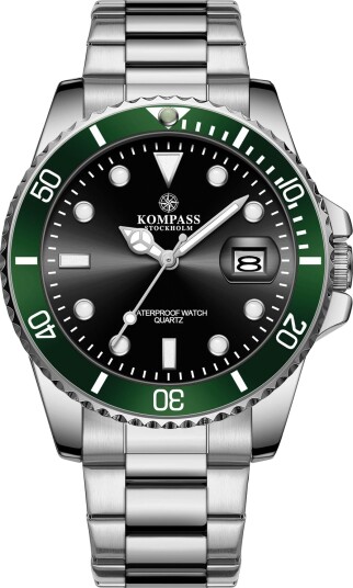 Kompass OceanXplorer Silver Green Black
