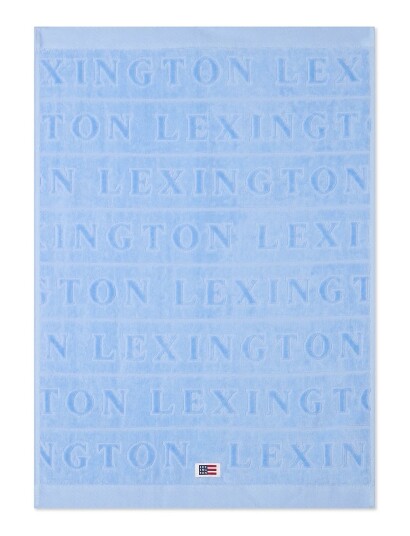 Lexington Home Velour Jacquard Logo Towel Blue Sky - Blue - 100X150 Lexington Home Velour Jacquard Logo Towel Blue Sky - Blue - 100X150
