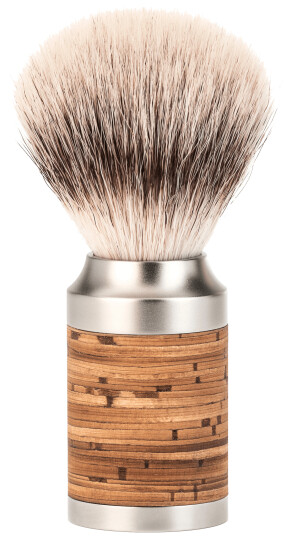 Mühle Rocca Silvertip Fiber® Barberkost, Rustfrit Stål Mühle Rocca Silvertip Fiber® Barberkost, Rustfrit Stål
