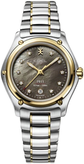 Ebel 1911 Dameklokke 1216660 Grå/18 karat gult gull Ø30 mm