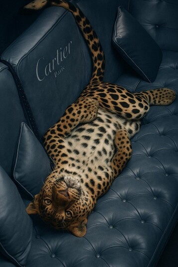 Plakat Leopard på Luksusskofa