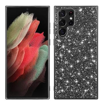 Samsung Galaxy S25 Ultra Glitter Series Hybrid deksel Svart