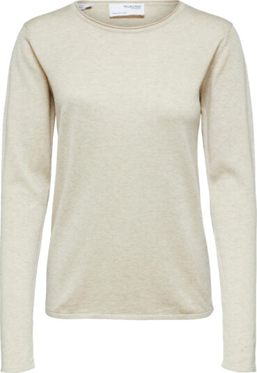 Selected Femme Dame Strikkevarer Beige XS,