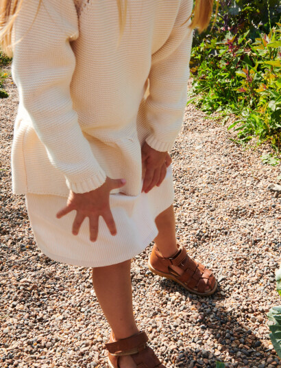 Copenhagen Colors Knitted Pullover W. Frill - Cream - 62 Copenhagen Colors Knitted Pullover W. Frill - Cream - 62