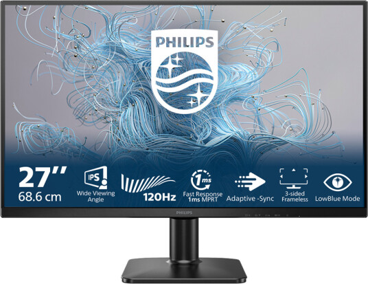 Philips 27E2N1110 27" Full HD LED Monitor med 120Hz IPS teknologi - Sort Philips 27E2N1110 27" Full HD LED Monitor med 120Hz IPS teknologi - Sort