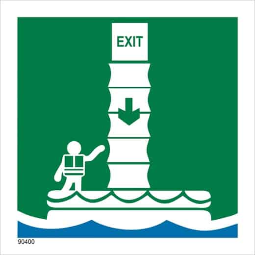 EVACUATION CHUTE 15X15CM Alu-plate 30x30cm