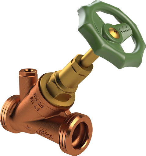 STANDARD Vinkelseteventil DN32 Utvendig gjenge for 1,1/2" diameter