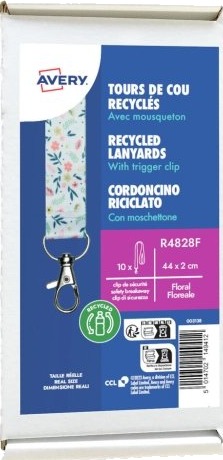Avery R4828f Merkeholder Stoff Flerfarget 44 Cm 20 Mm Avery R4828f Merkeholder Stoff Flerfarget 44 Cm 20 Mm